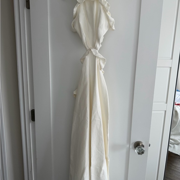 Zimmermann Ivory Backless Ruffle Dress - Picture 4 of 5